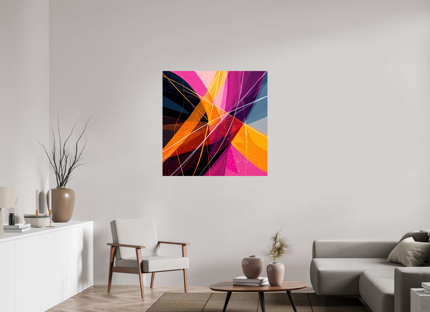 40 x 40″, Fine Art Print On Aluminum Dibond Abstract Candy