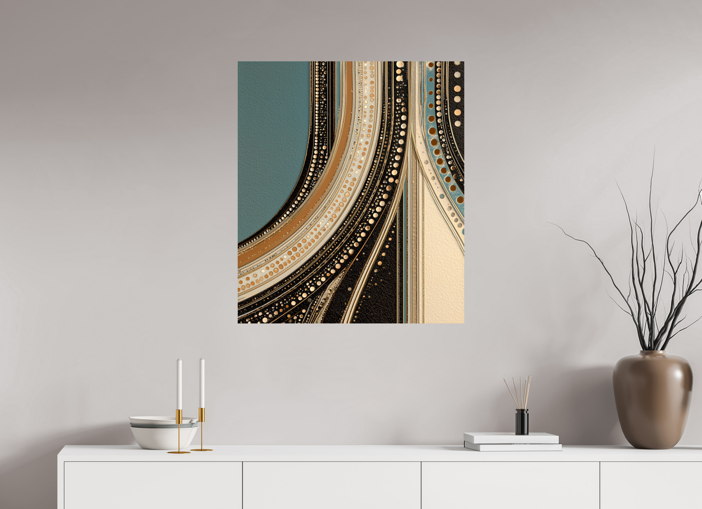 28 x 32.4″, Fine Art Print On Aluminum Dibond Flow
