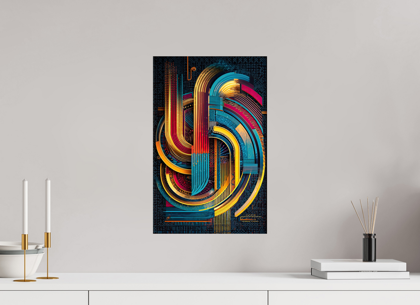 12 x 18.7″, Fine Art Print On Aluminum Dibond Abstract Jazz 2