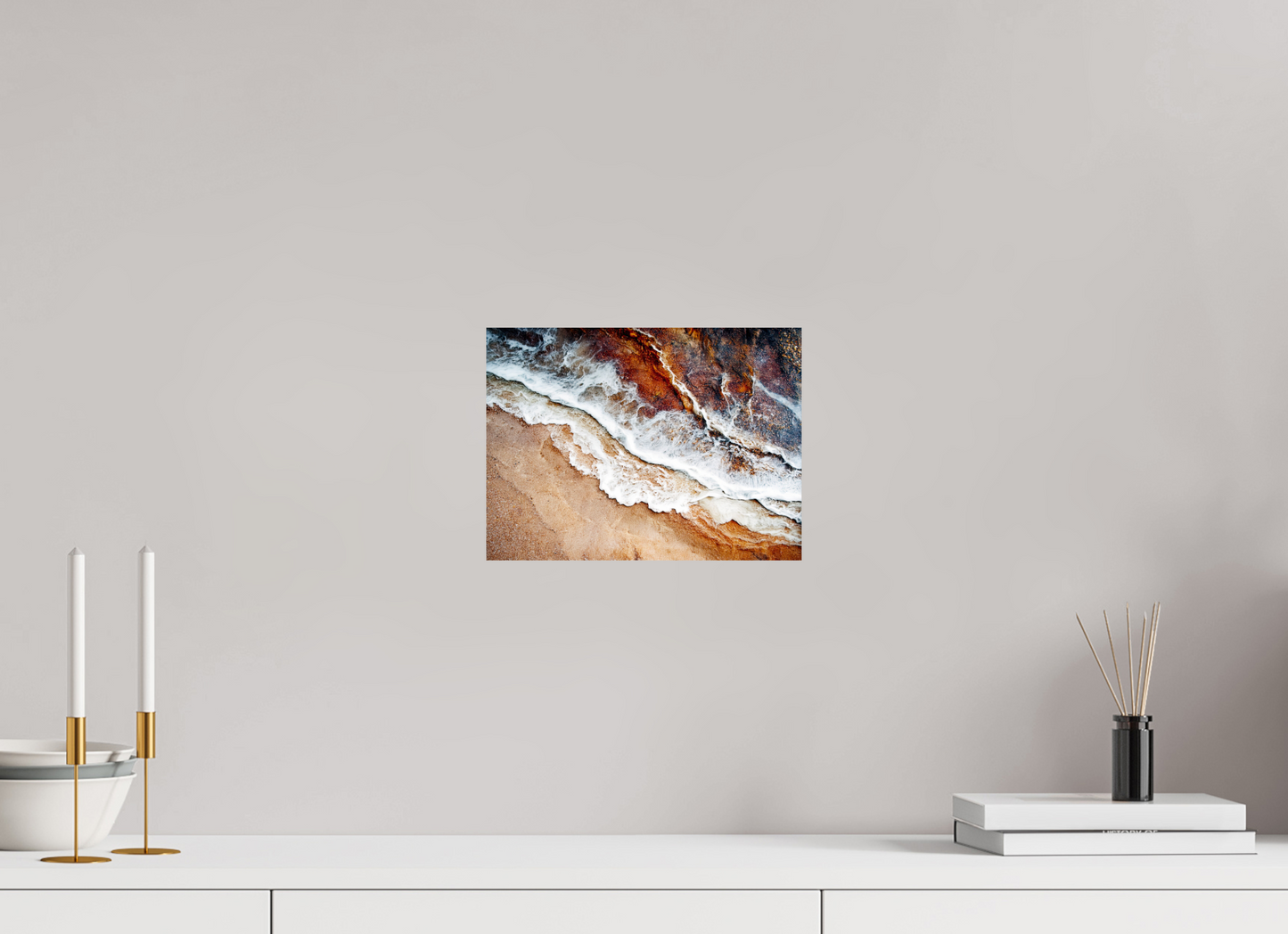 10.8 x 8″, Fine Art Print On Aluminum Dibond Desert Water