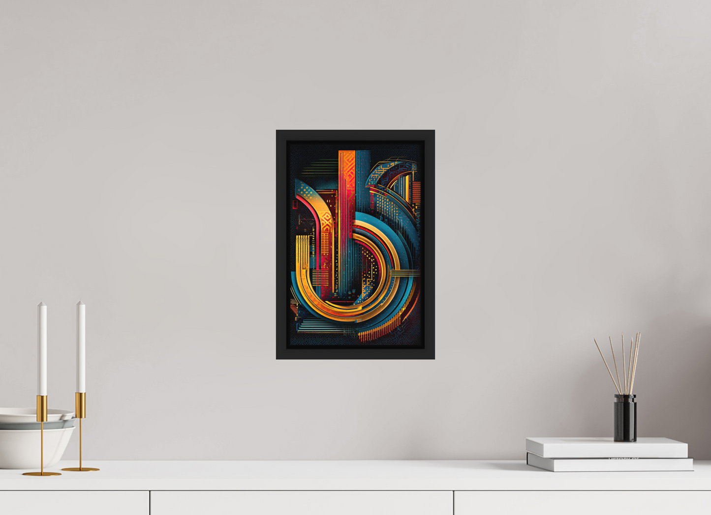 8 x 12.3″, Photo Print on Aluminum Backing with boarder Abstract Jazz