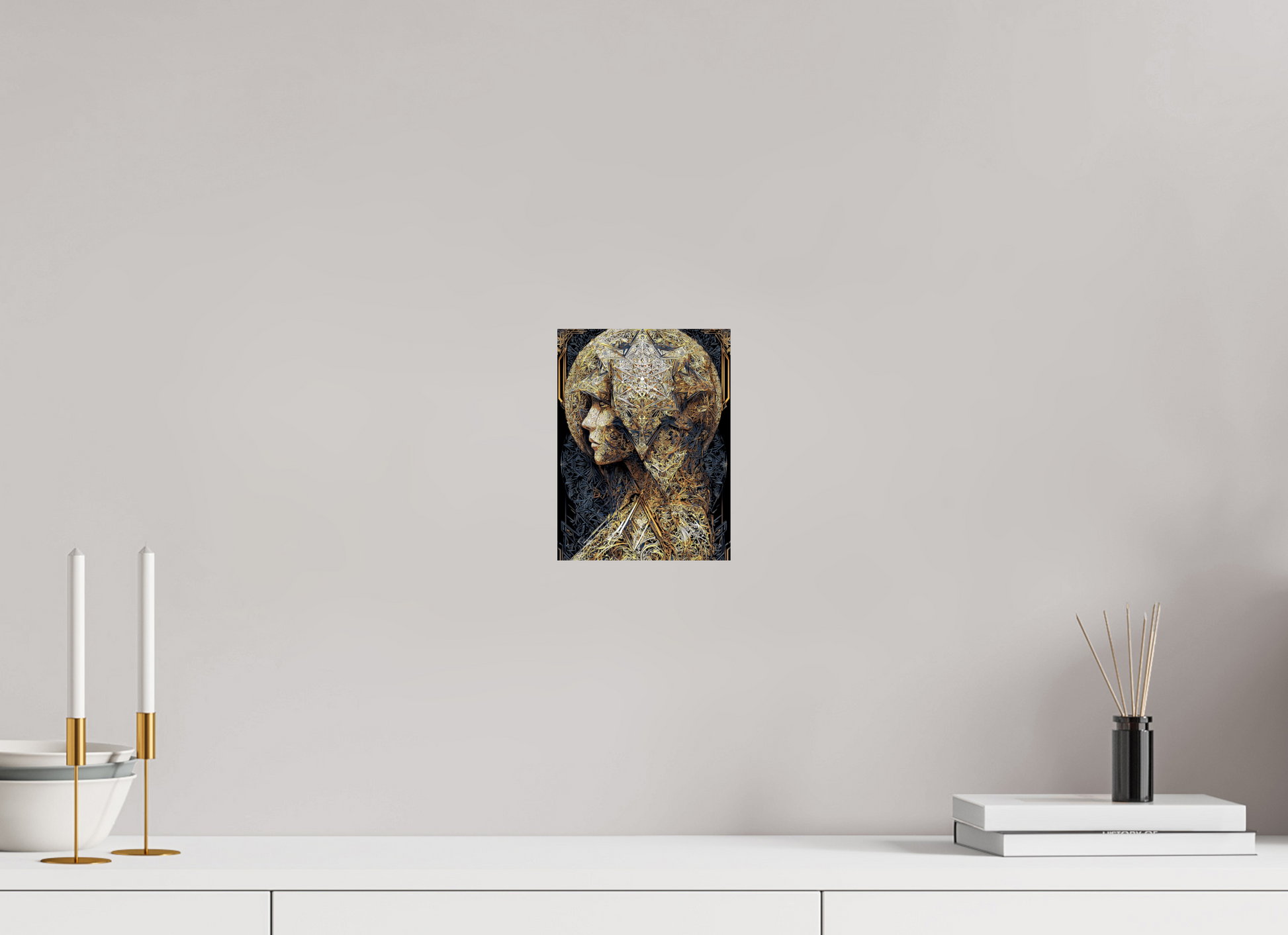 6 x 8″, Fine Art Print On Aluminum Dibond Art Deco Woman