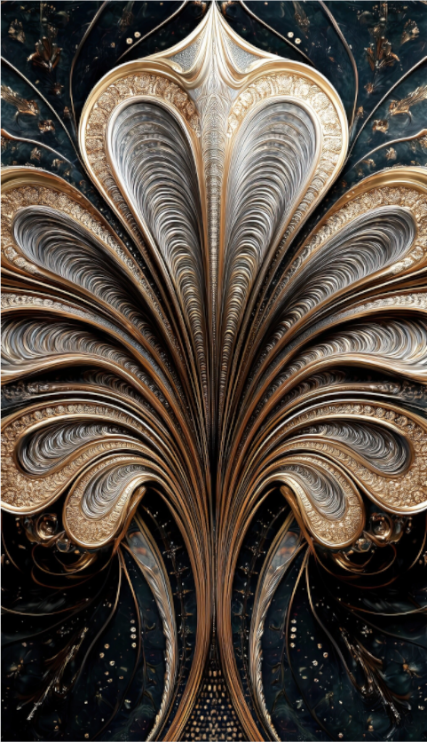 Main image Art Deco Abstract Flower 3