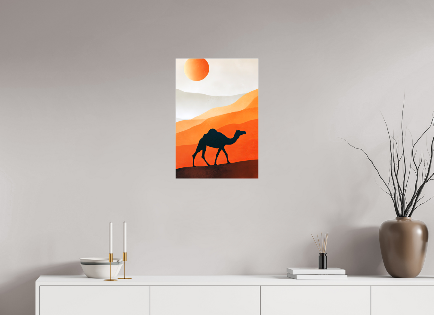 16 x 23.3″, Glossy Canvas Camel