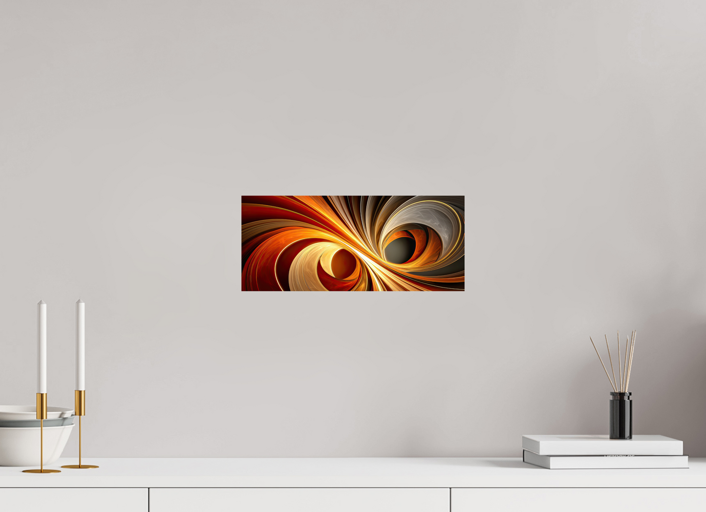 14 x 6″, Fine Art Print On Aluminum Dibond Wacky Swirl