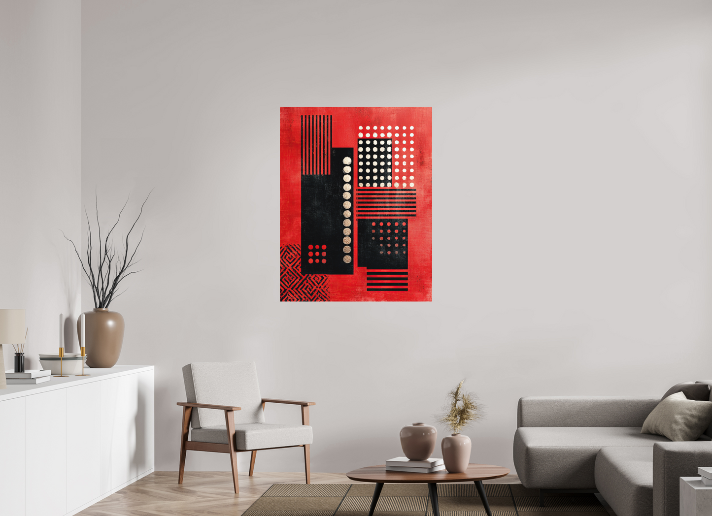 35 x 44.8″, Photo Print on Aluminum Backing Abstract Barcode