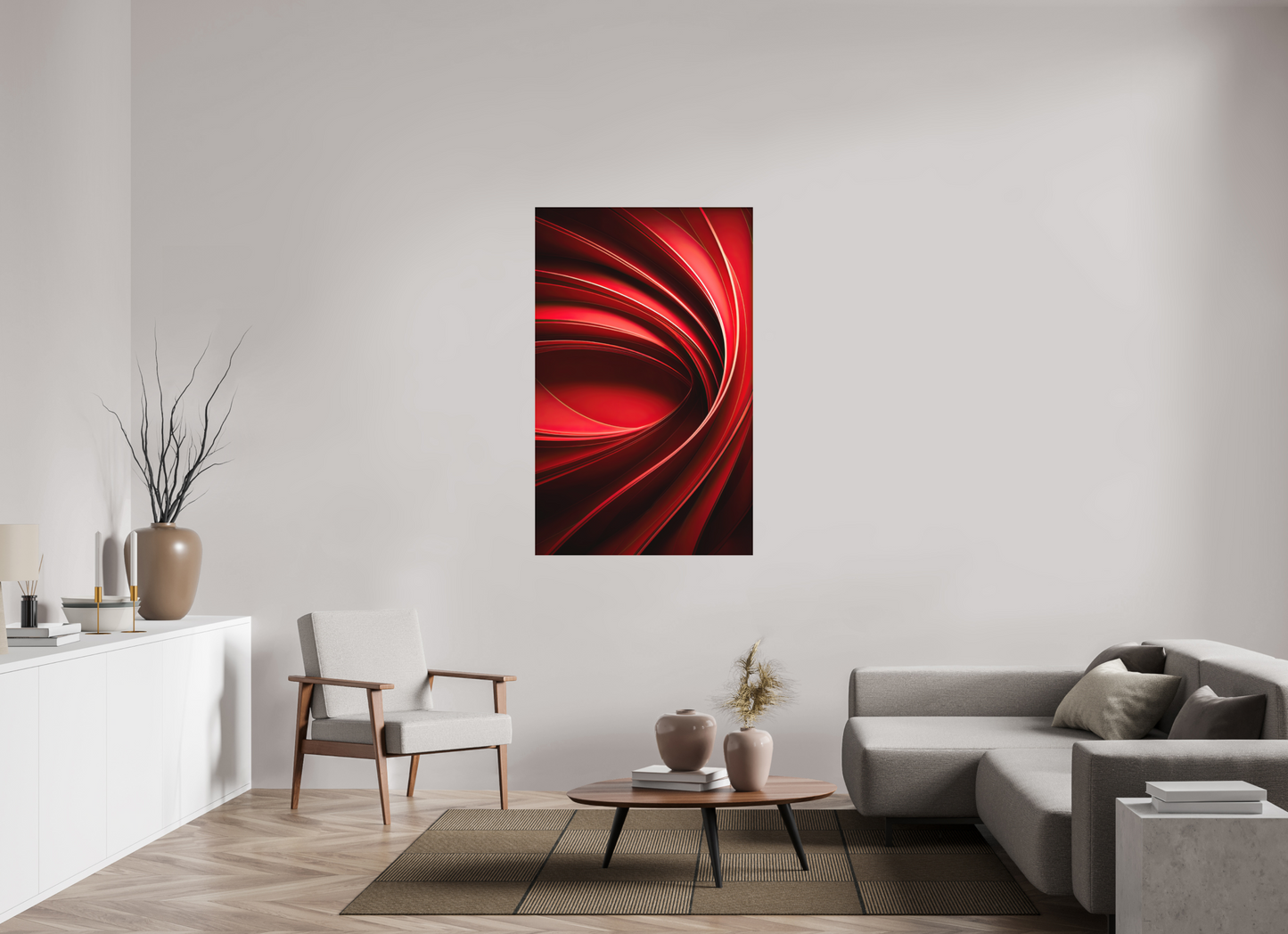 35 x 55.9″, Photo Print on Aluminum Backing Red Eye