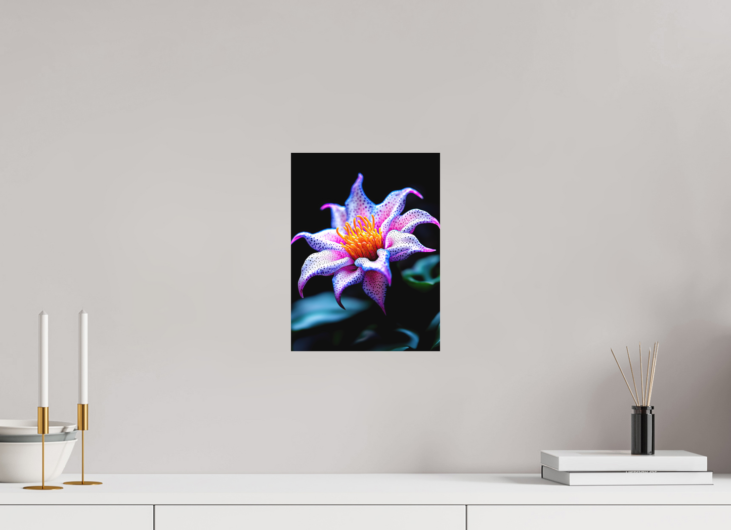 9 x 12″, Photo Print on Aluminum Backing Cotton Candy Flower