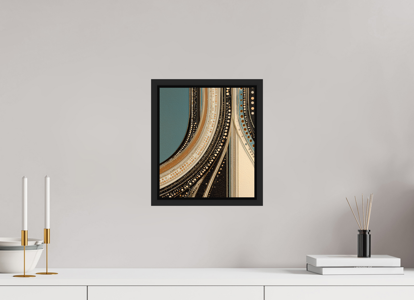 10 x 11.6″, Fine Art Print on Aluminum Dibond with Boarder Flow