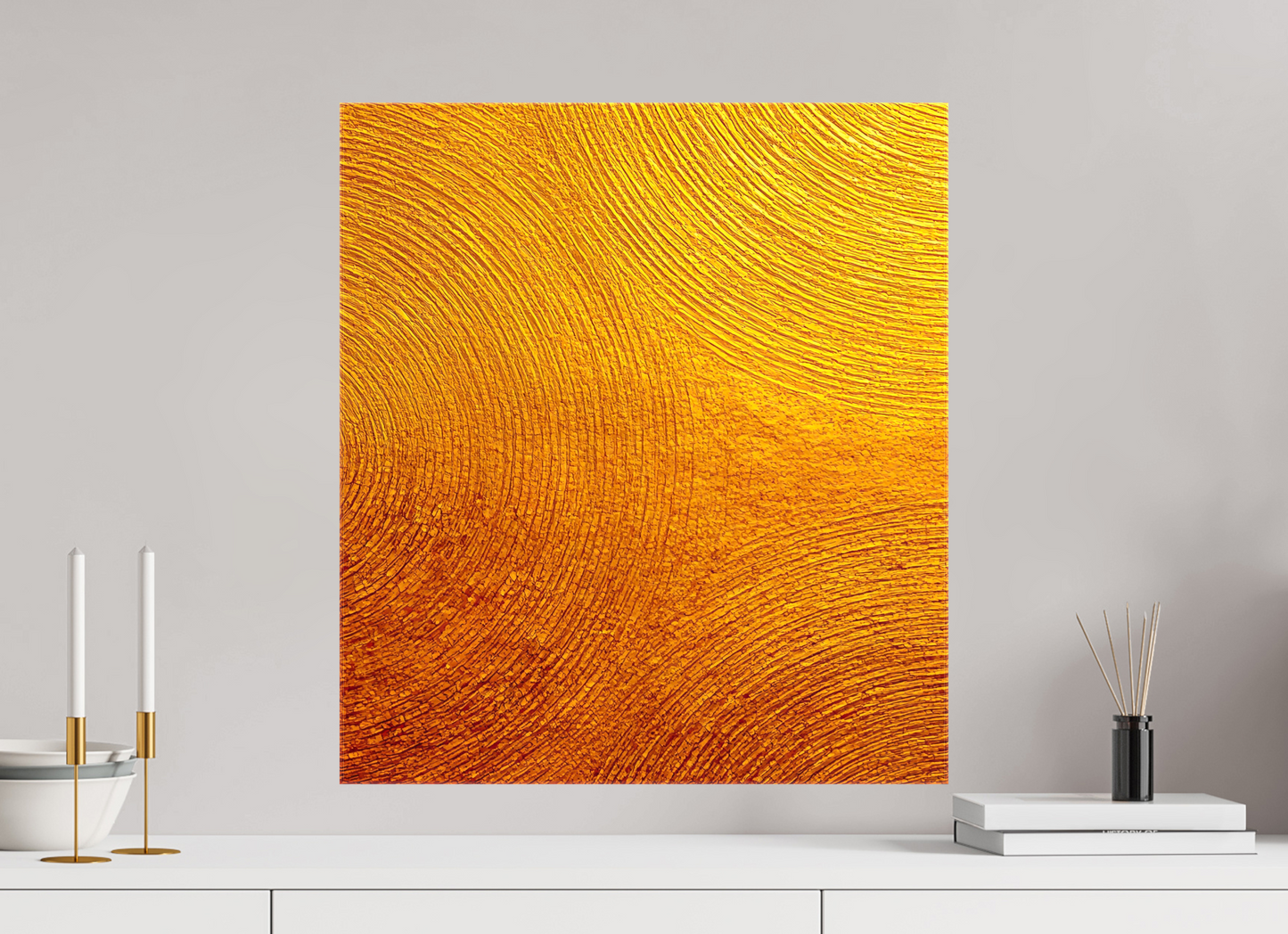 20 x 22.4″, Glossy Canvas Desert Circles
