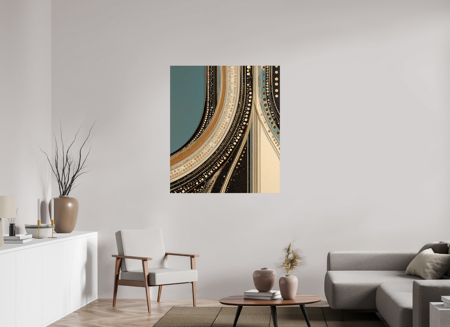 40 x 46.3″, Fine Art Print On Aluminum Dibond Flow