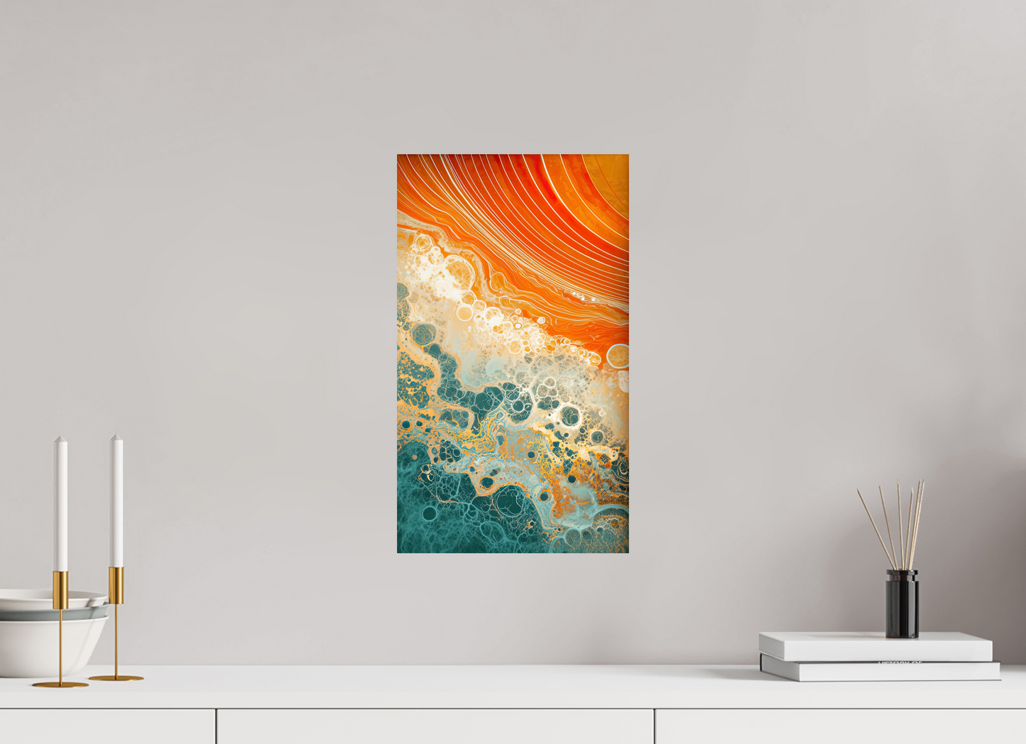 10 x 17.2″, Fine Art Print On Aluminum Dibond Abstract Desert Beach