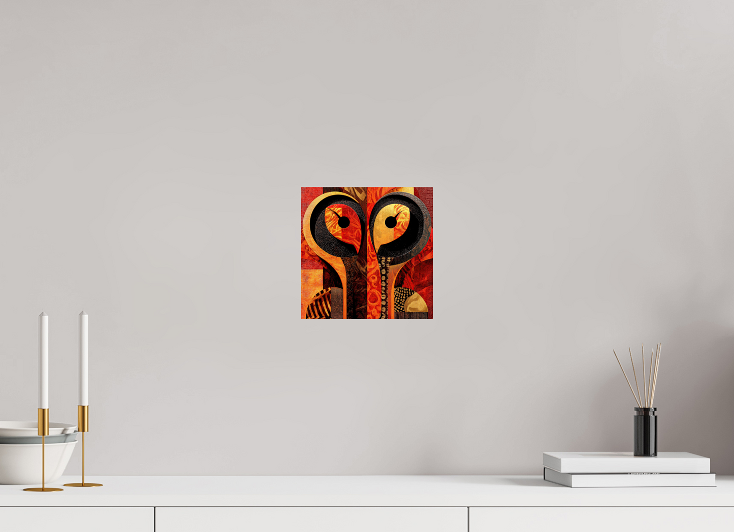 8 x 8″, Fine Art Print On Aluminum Dibond Abstract Cutout 3