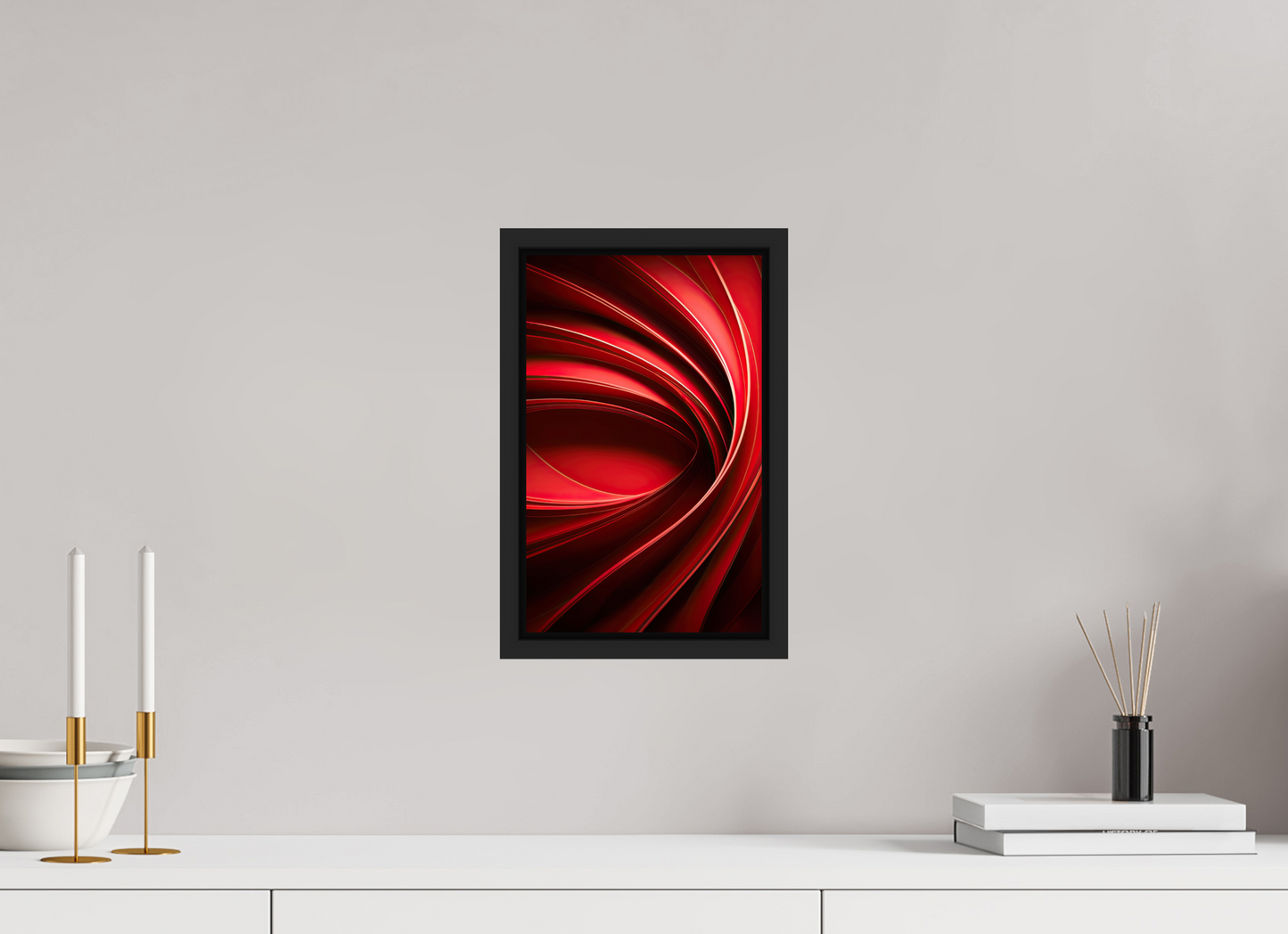8 x 12.8″, Fine Art Print on Aluminum Dibond with Boarder Red Eye
