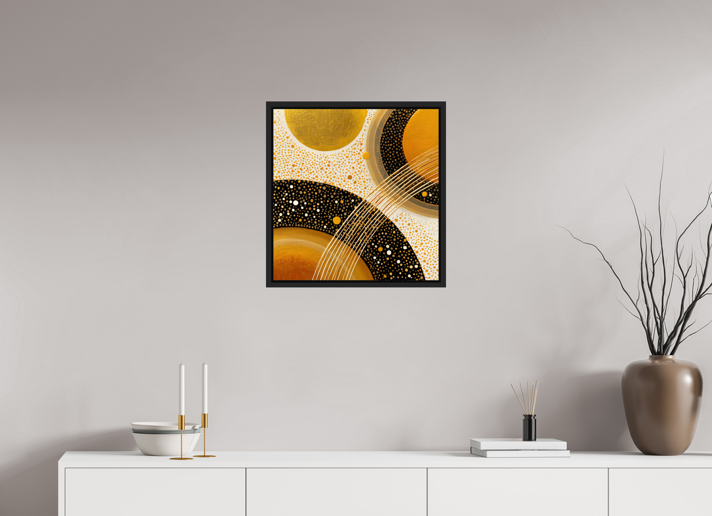 20 x 20.7″, Fine Art Print on Aluminum Dibond with Boarder Gold Embryo
