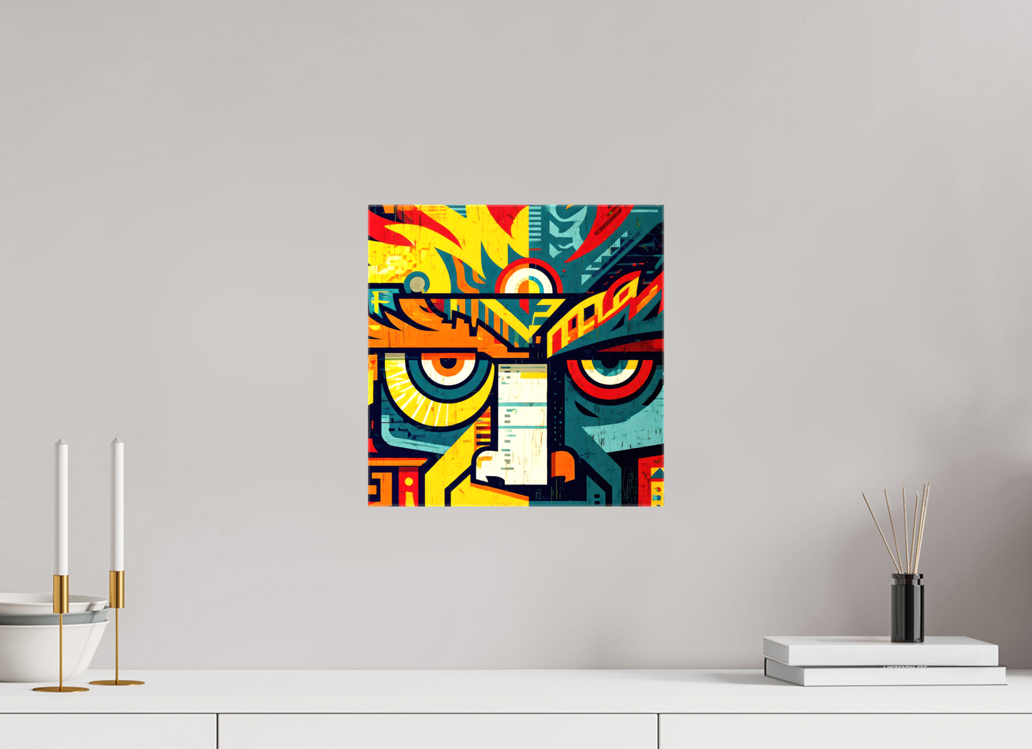 12 x 12.2″, Glossy Canvas Urban Tribal 2