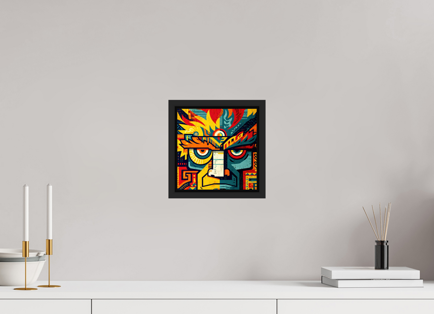 8 x 8.1″, Fine Art Print on Aluminum Dibond with Boarder Urban Tribal 2