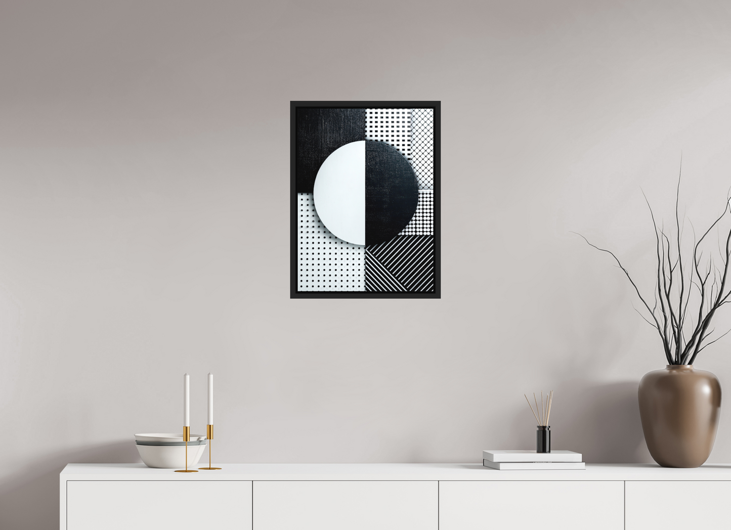 16 x 21.5″, Photo Print on Aluminum Backing with boarder Black & White 3