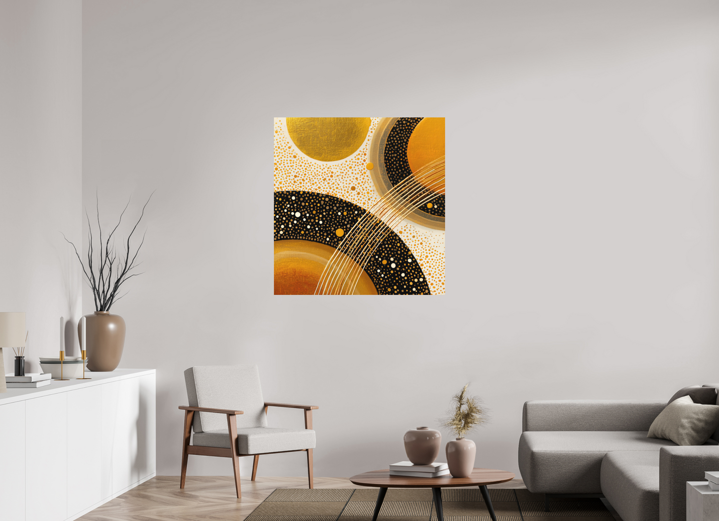 39 x 40.5″, Photo Print on Aluminum Backing Gold Embryo