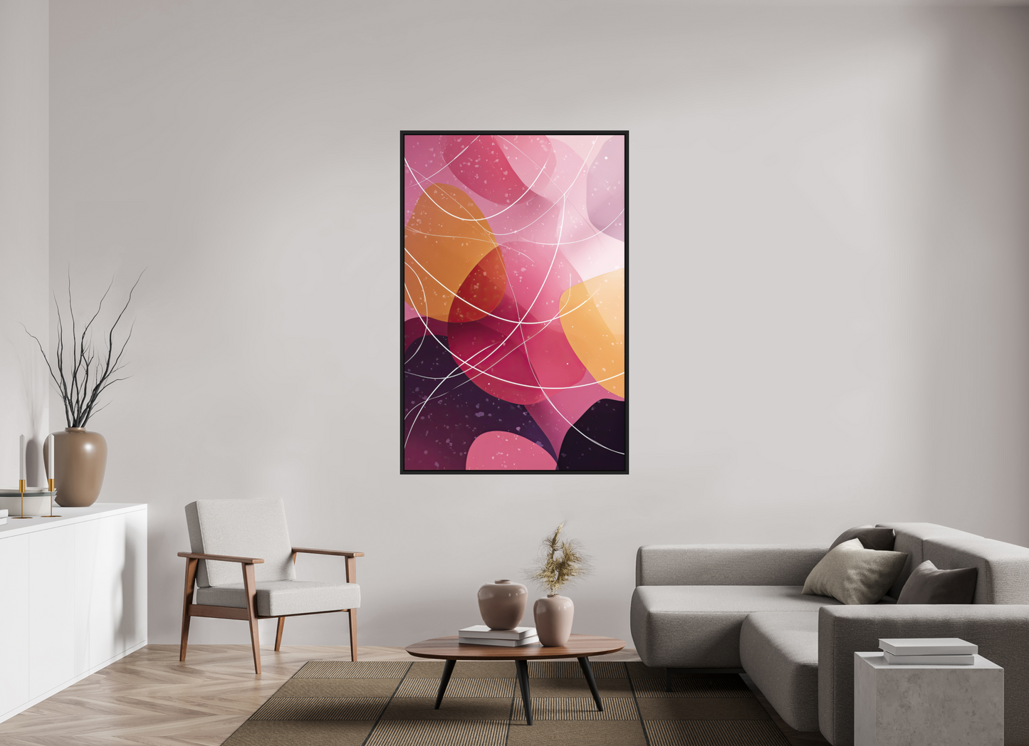 43 x 65.5″, Photo Print on Aluminum Backing with boarder Lava Lamp