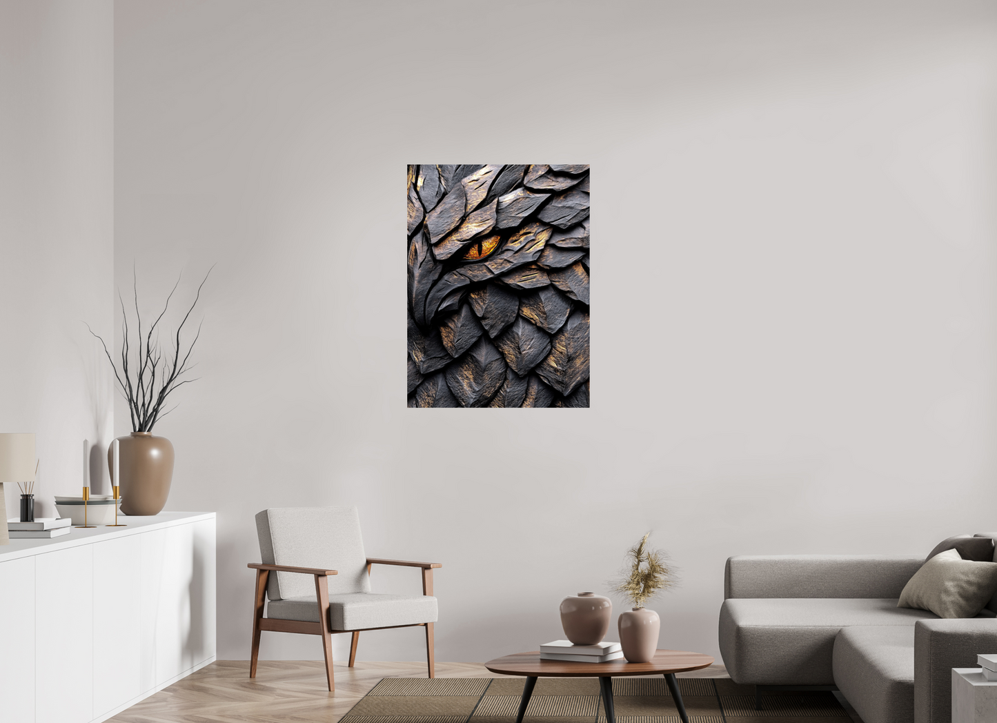 30 x 40″, Fine Art Print On Aluminum Dibond Wooden Eagle