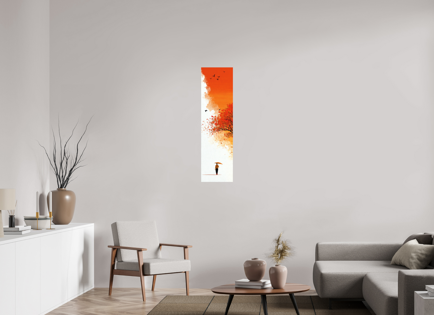12 x 43.2″, Photo Print on Aluminum Backing Autumn Walk