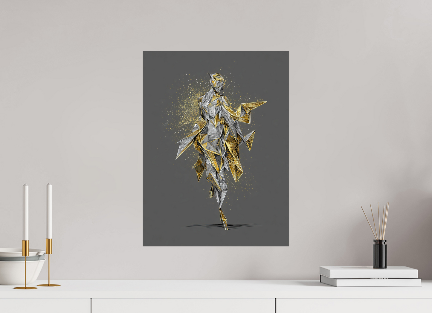 15 x 20″, Fine Art Print On Aluminum Dibond Abstract Woman