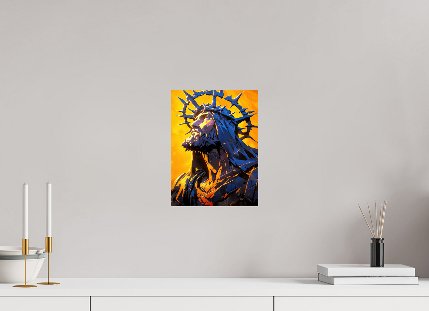 9 x 12″, Fine Art Print On Aluminum Dibond Jesus