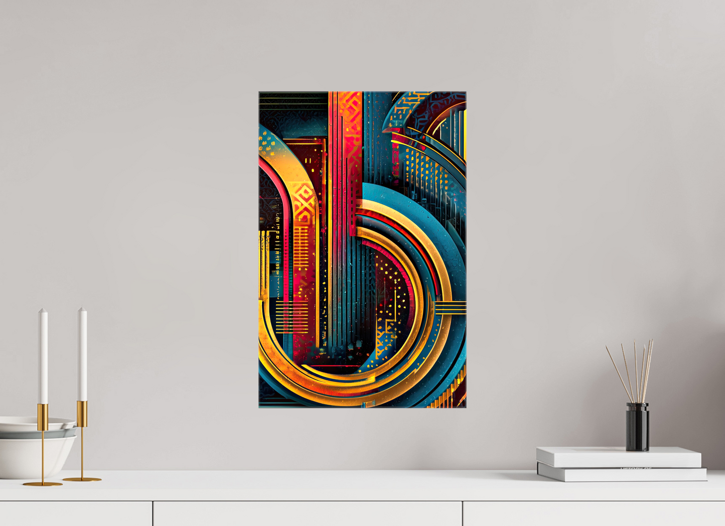 12 x 18.5″, Glossy Canvas Abstract Jazz