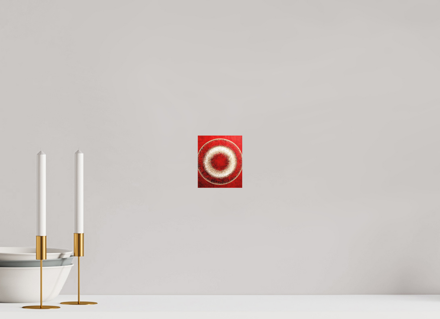 4 x 4.7″, Photo Print on Aluminum Backing Abstract Red Eye