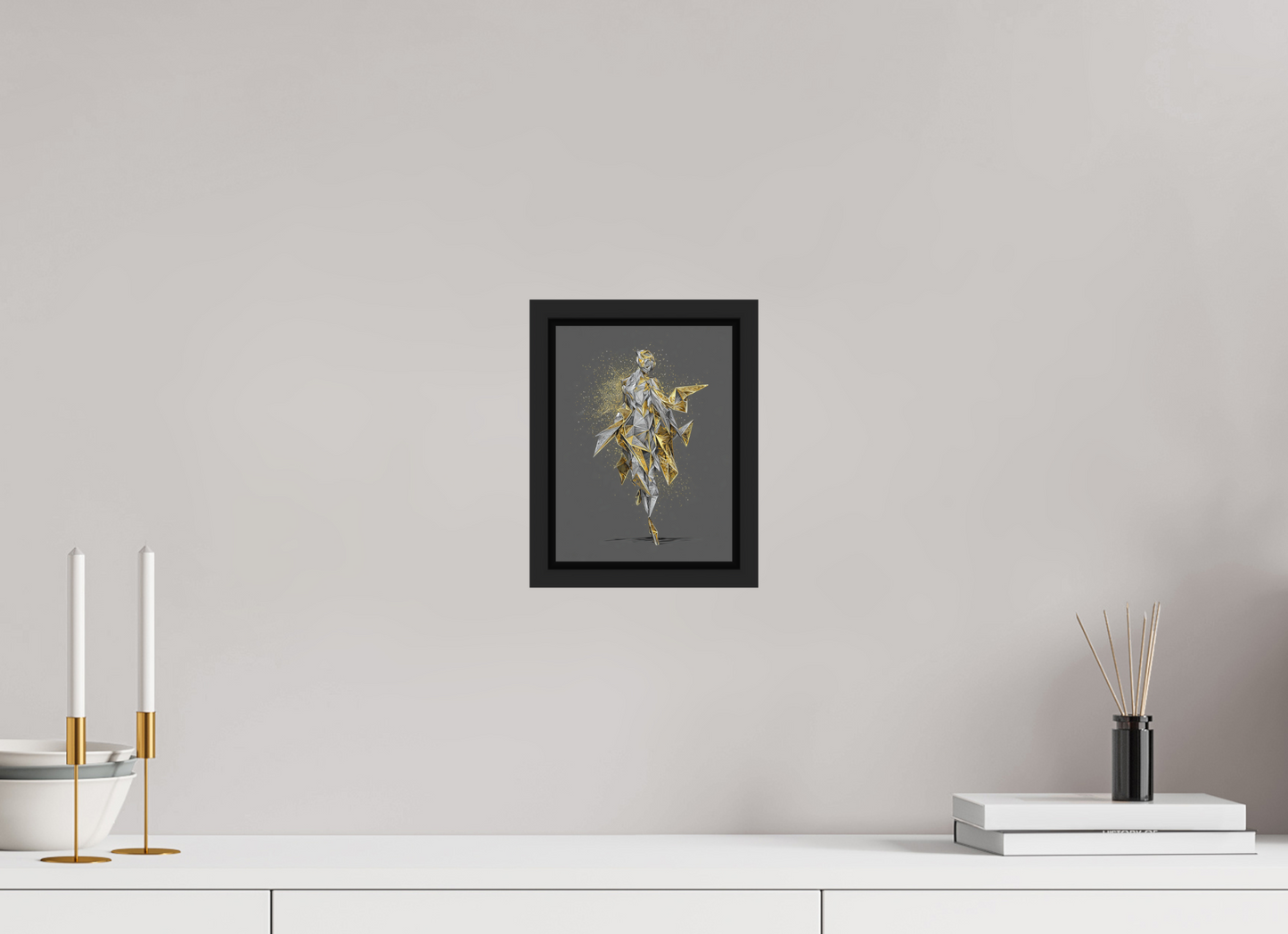 6 x 8″, Photo Print on Aluminum Backing with boarder Abstract Woman