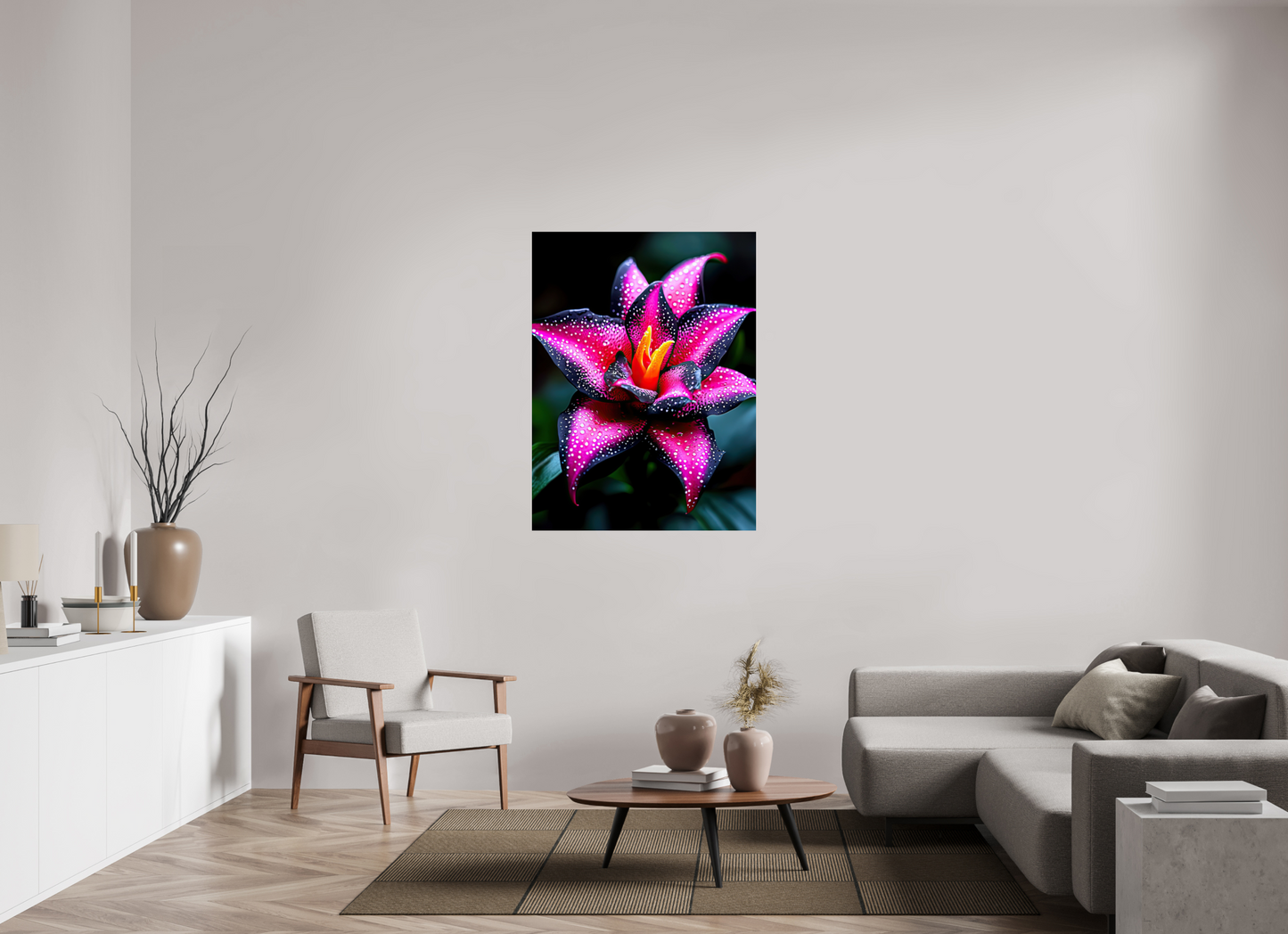 36 x 48″, Fine Art Print On Aluminum Dibond Pink Poison Flower
