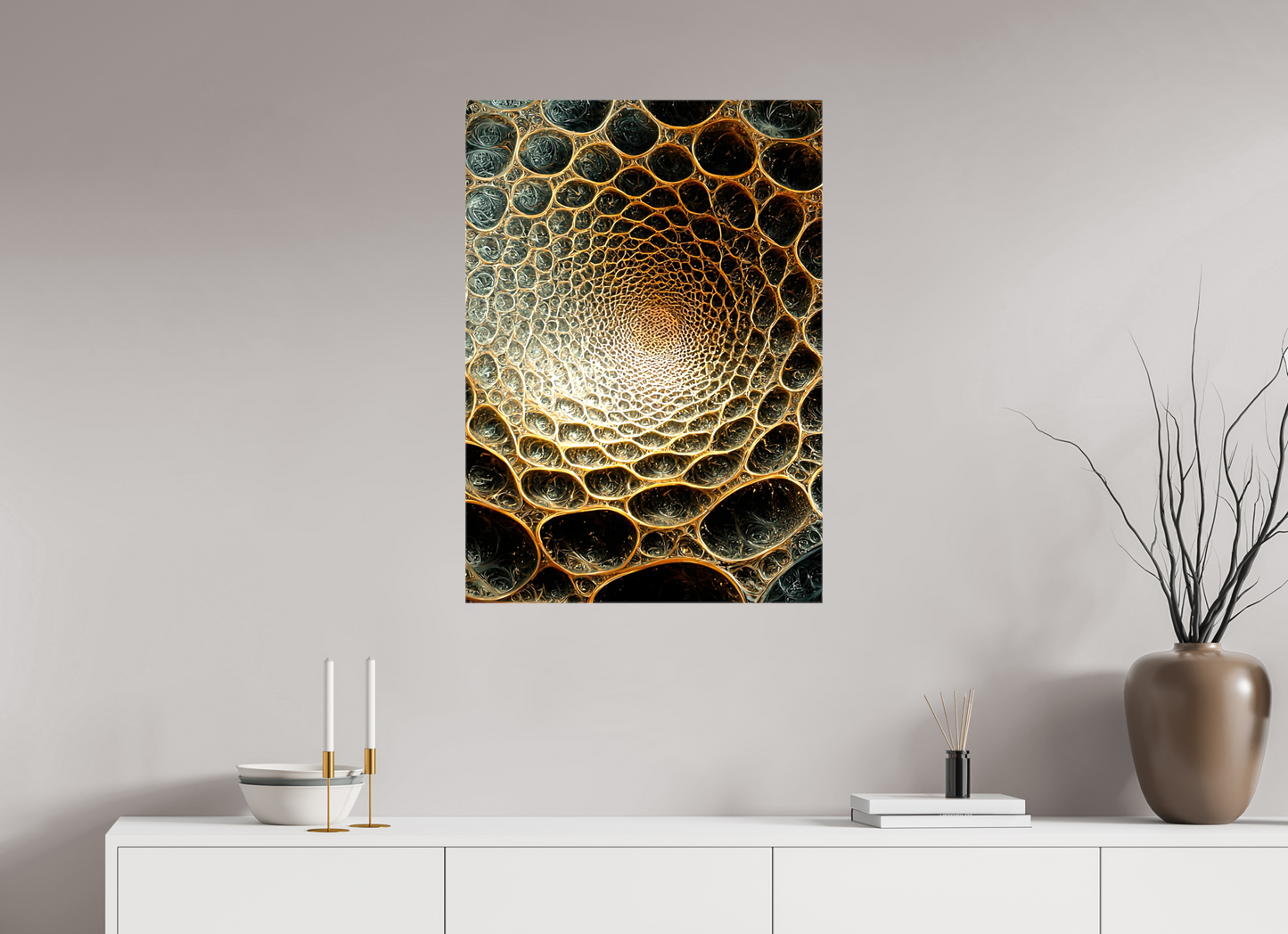 ISO A1 (59,4 x 84,1 cm), Glossy Canvas Alien Texture