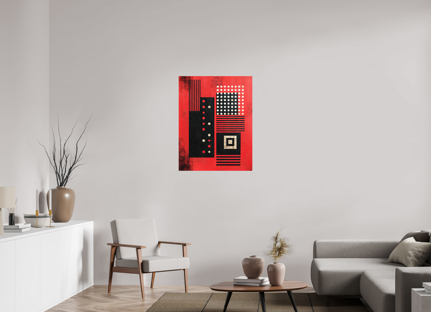 28 x 36.1″, Photo Print on Aluminum Backing Abstract Barcode 2
