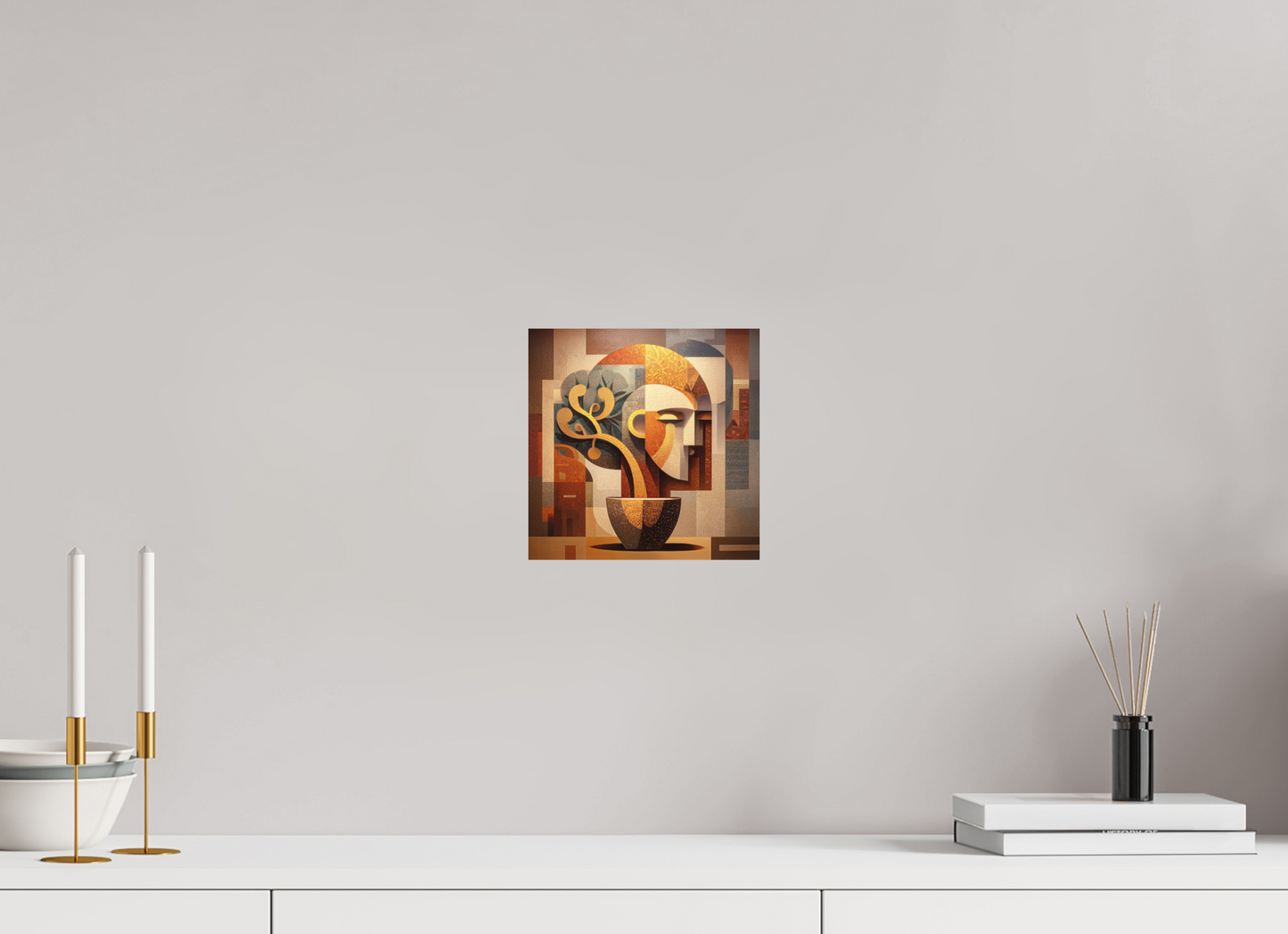 8 x 8″, Photo Print on Aluminum Backing Abstract Pot Head