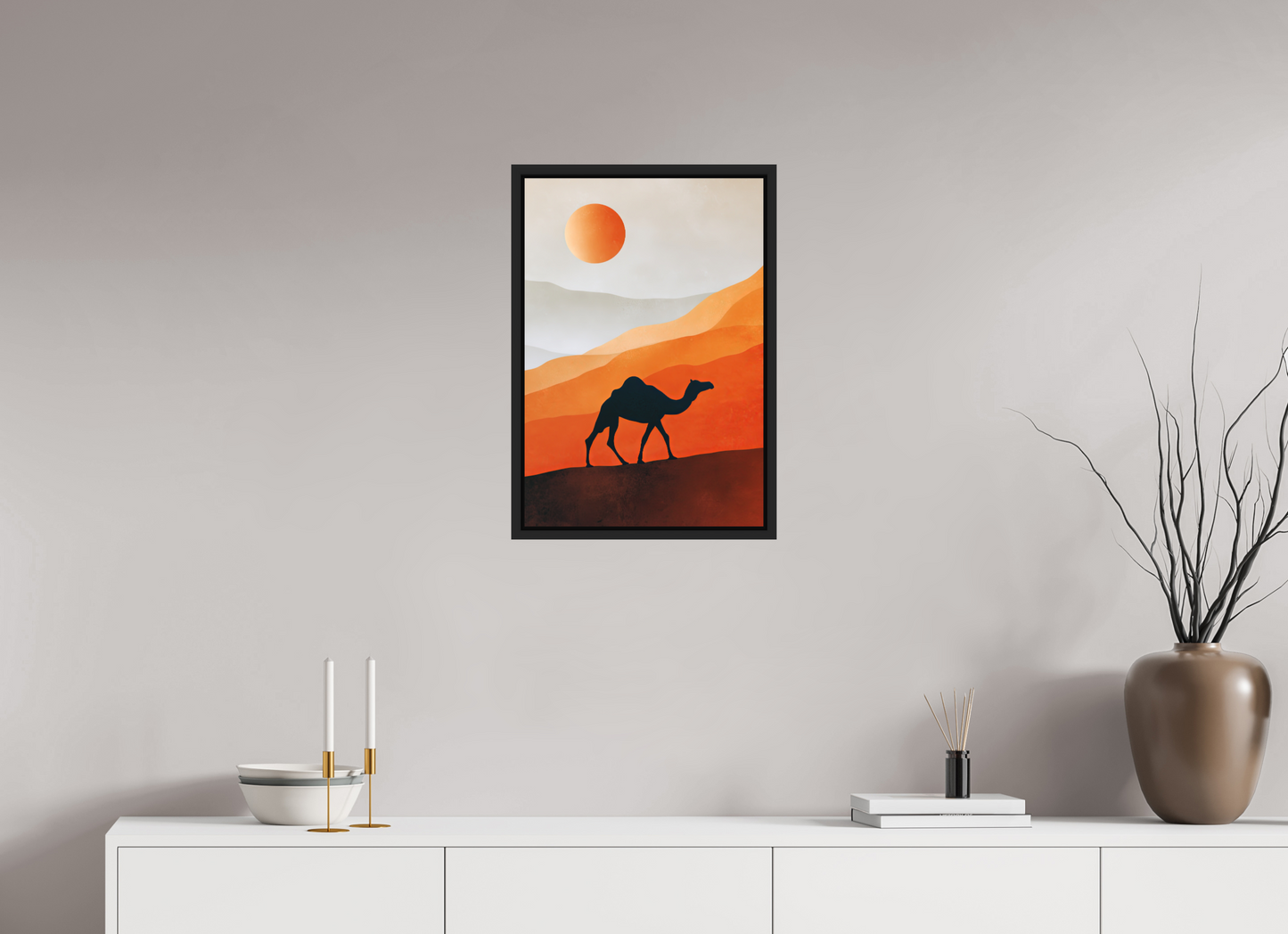 16 x 23.3″, Photo Print on Aluminum Backing with boarder Camel