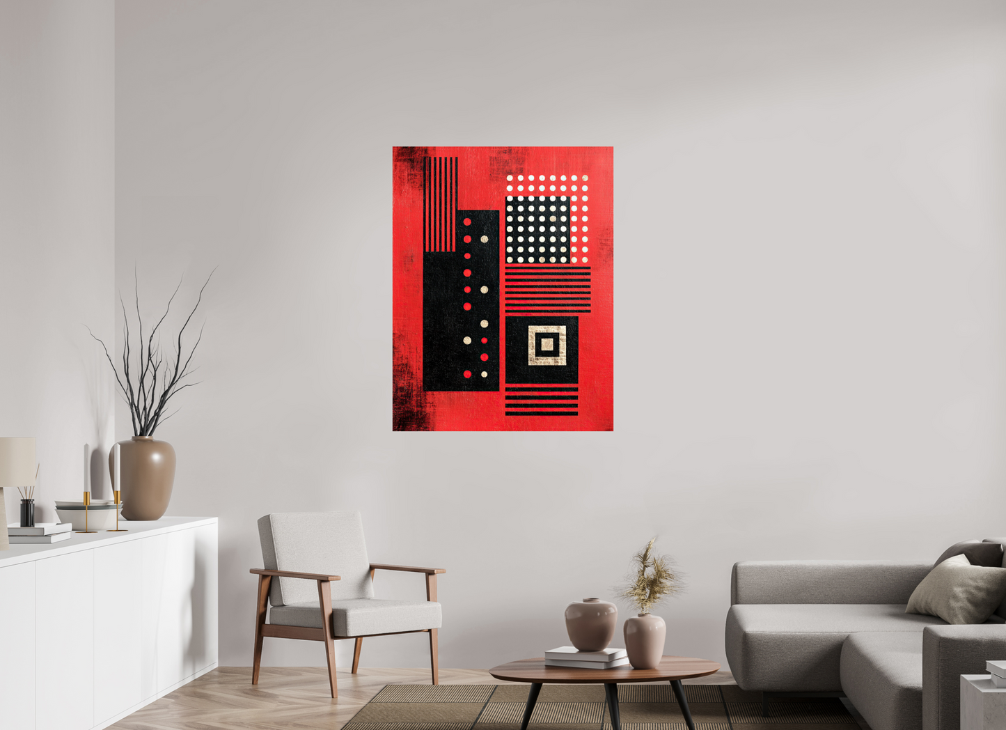 36 x 46.4″, Fine Art Print On Aluminum Dibond Abstract Barcode 2