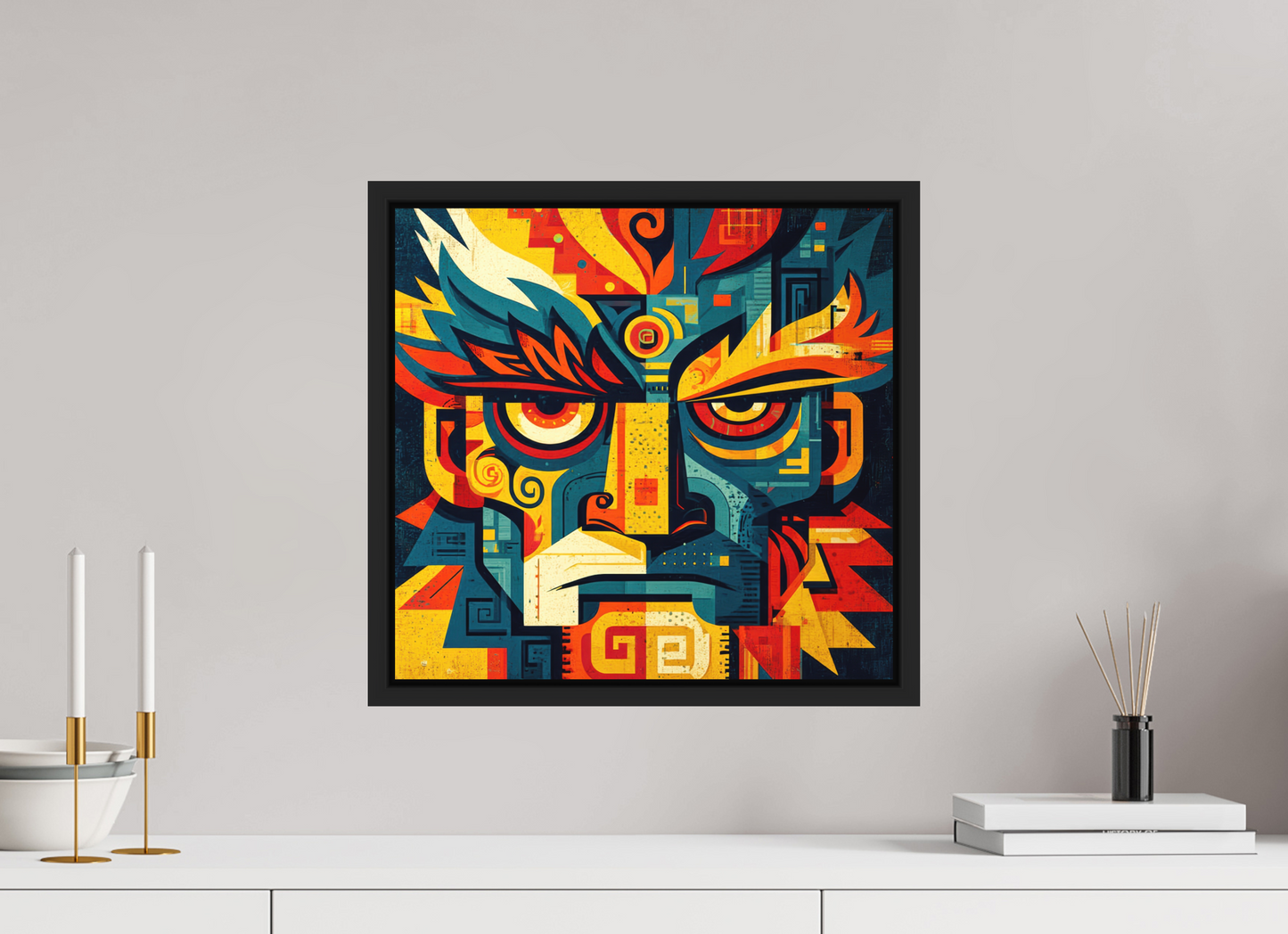 16.9 x 16″, Photo Print on Aluminum Backing with boarder Urban Tribal 3