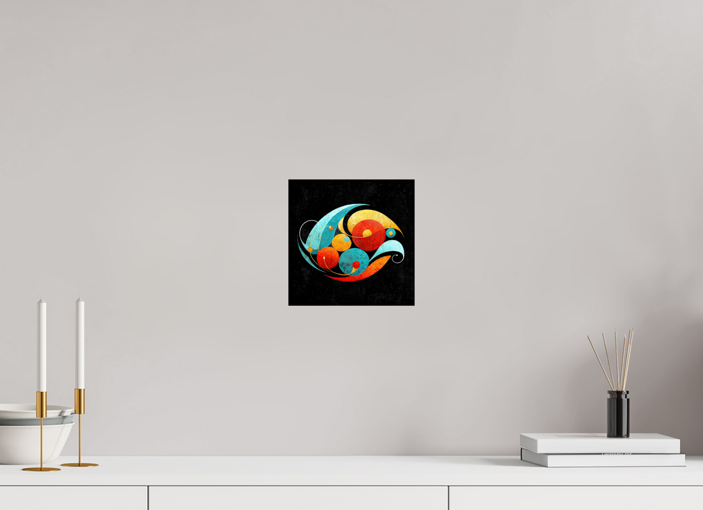 8 x 8″, Fine Art Print On Aluminum Dibond Abstract Olives