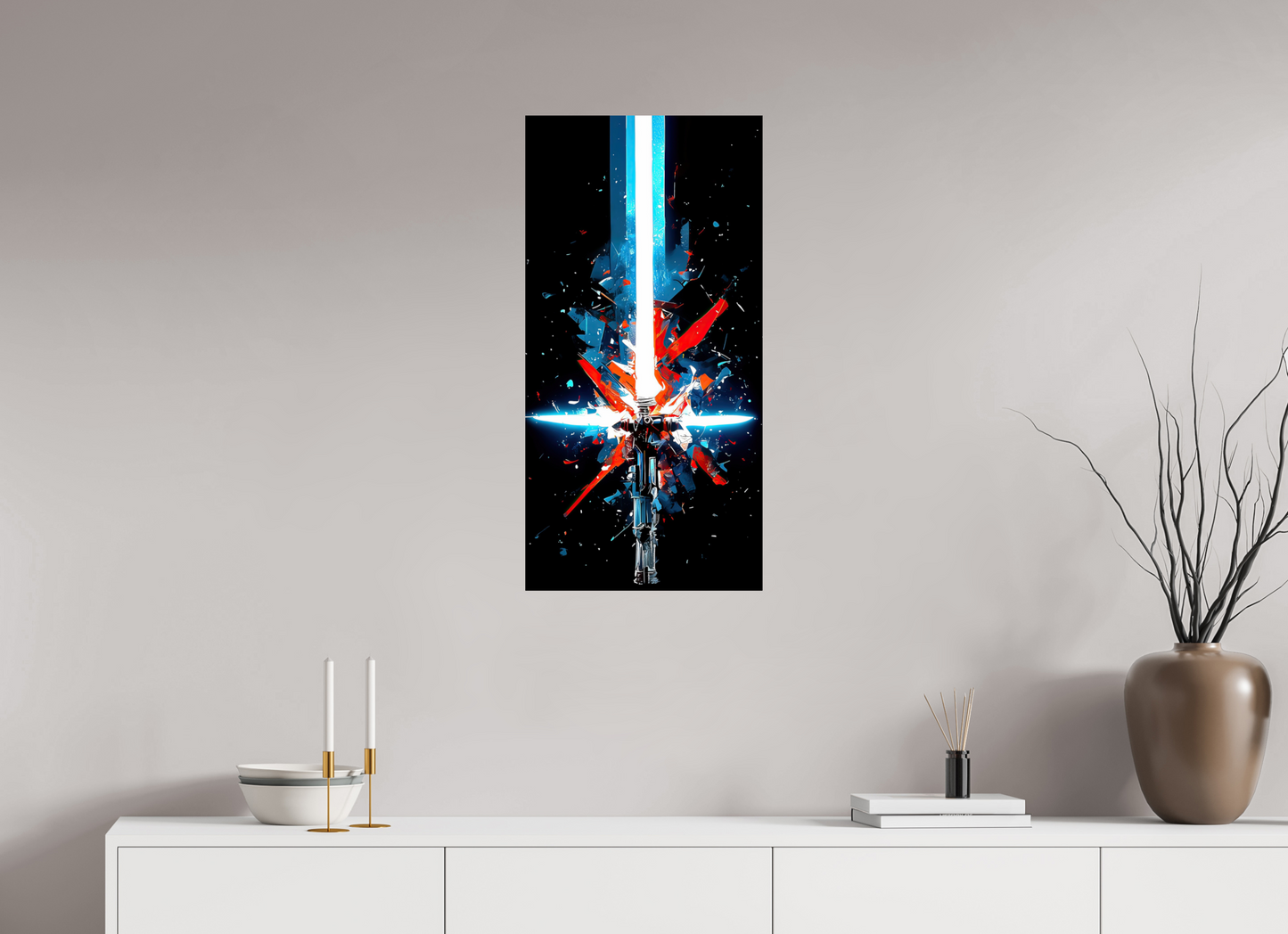 16 x 32″, Fine Art Print On Aluminum Dibond Freedom Lightsaber