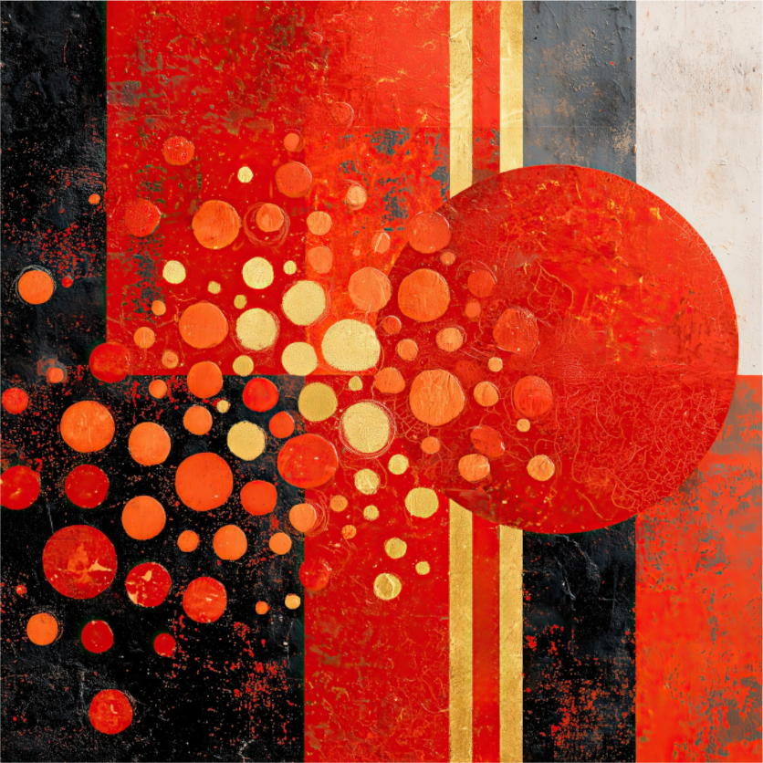 Main image Abstract Red Dots