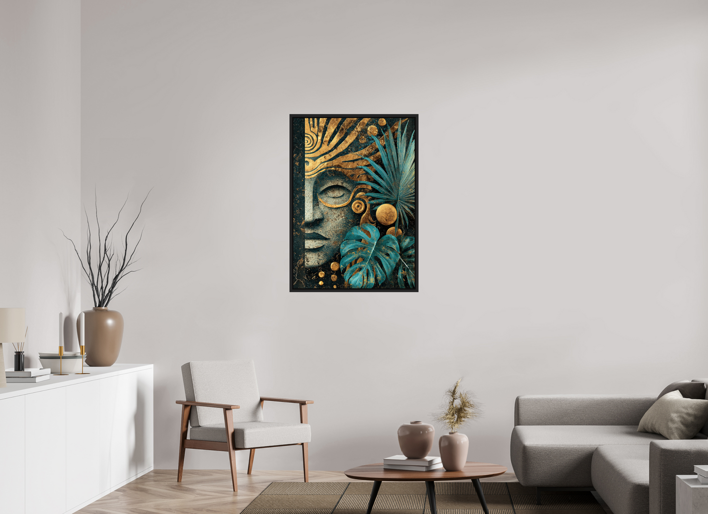 28 x 39.3″, Fine Art Print on Aluminum Dibond with Boarder Ancient Face 2