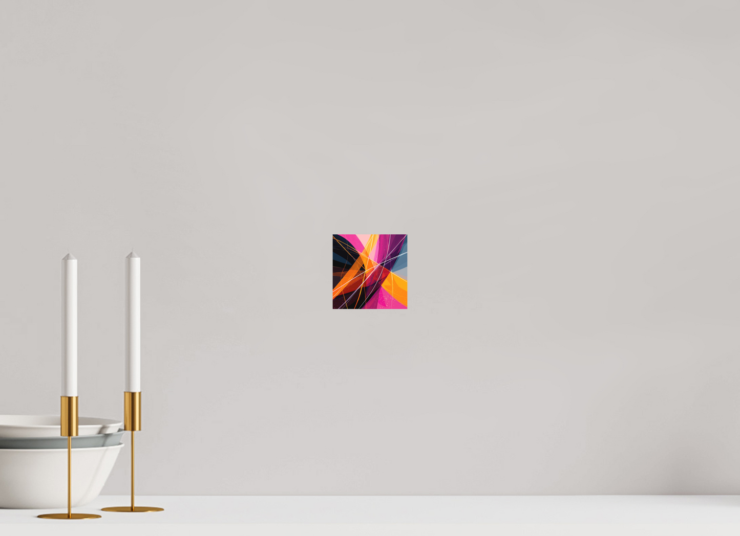 4 x 4″, Photo Print on Aluminum Backing Abstract Candy