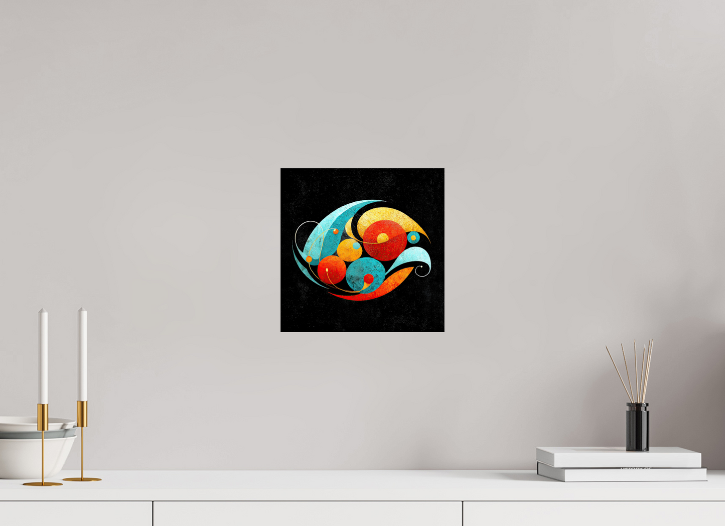 10 x 10″, Fine Art Print On Aluminum Dibond Abstract Olives