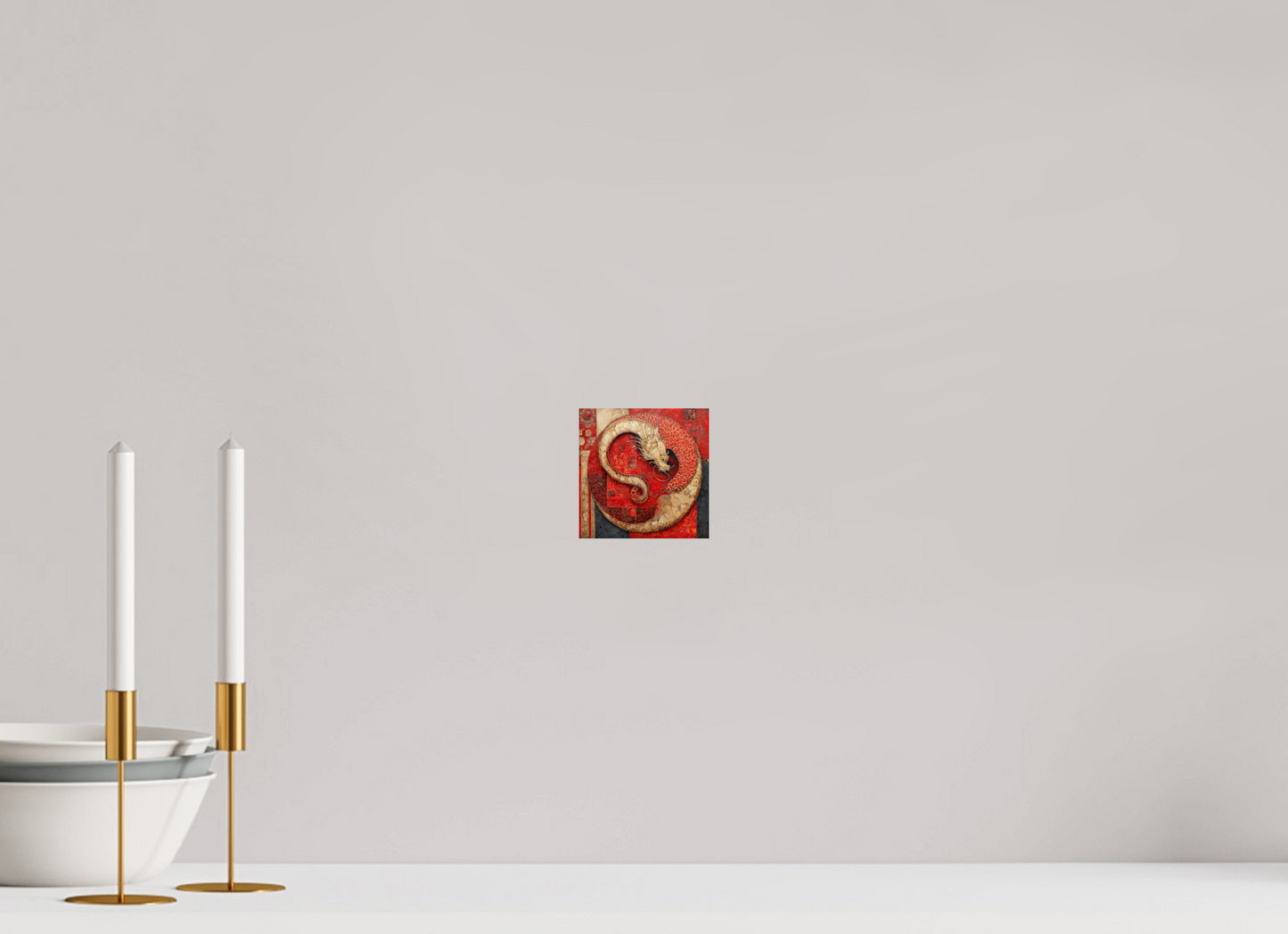 4 x 4″, Fine Art Print On Aluminum Dibond Chinese Dragon