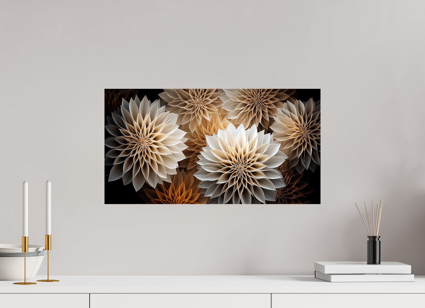 22.5 x 12″, Fine Art Print On Aluminum Dibond Pollen Flowers