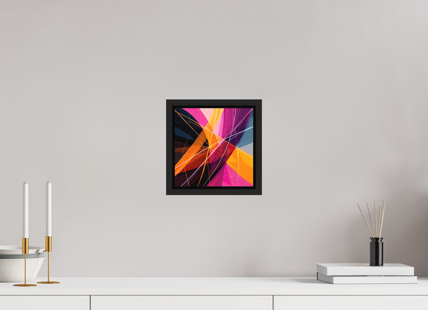 8 x 8″, Photo Print on Aluminum Backing with boarder Abstract Candy