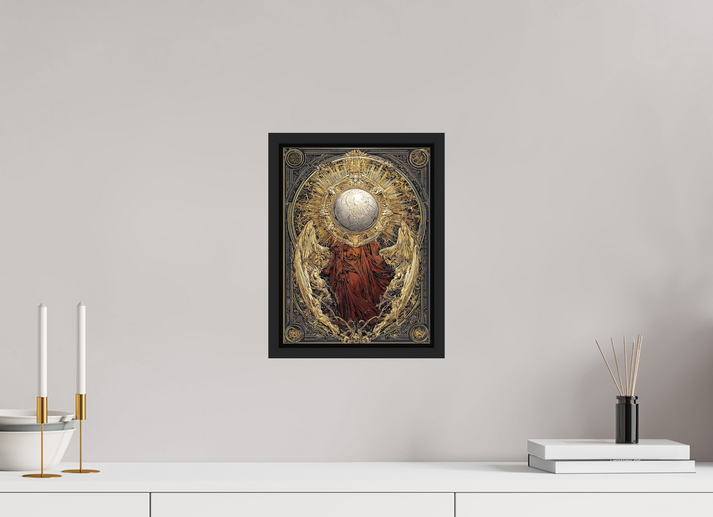 9 x 12″, Photo Print on Aluminum Backing with boarder Abstract Angel