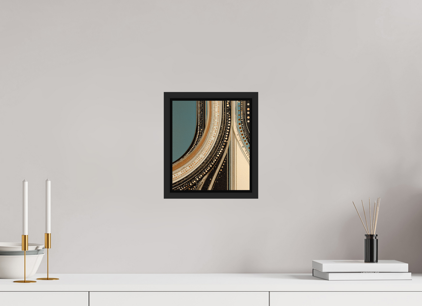 8 x 9.3″, Fine Art Print on Aluminum Dibond with Boarder Flow