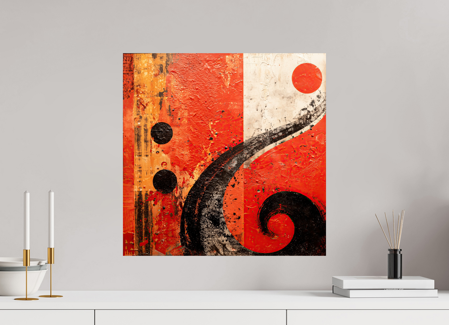20 x 20″, Fine Art Print On Aluminum Dibond Abstract Musical Note